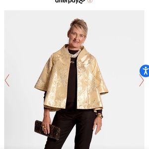 NWT Gorgeous Frances Valentine Gold Swing Coat, size XL.